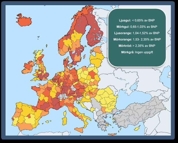 Investeringar i forskning och utveckling (FoU) Göteborgsregionen tillhör de regioner som har högst utgifter för FoU i förhållande till bruttoregionalprodukten i Europa, med en andel på över 2,35