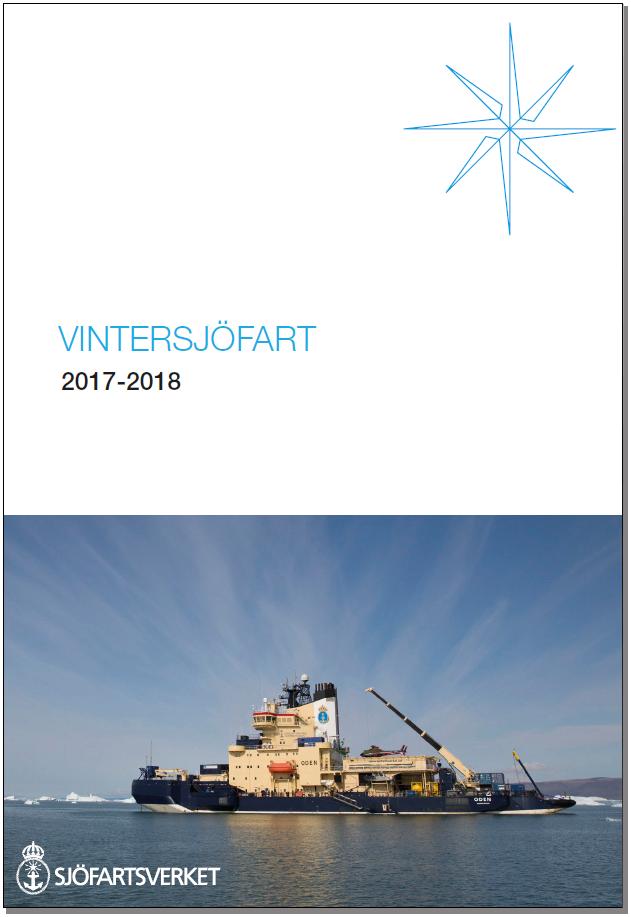 2018-03-01 4 Nr 692 * 12871 Digital redovisning av Sveriges gränser till havs. Bild av publikationen VINTERSJÖFART 2017-2018 Sjöfartsverket, Norrköping. Publ.