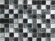 MARRAKECH MATERIAL: GLASMOSAIK 97x297x10 mm CP90011L White Pris: 340:-/kvm 97x297x10 mm CP90096L Dark Grey Pris: