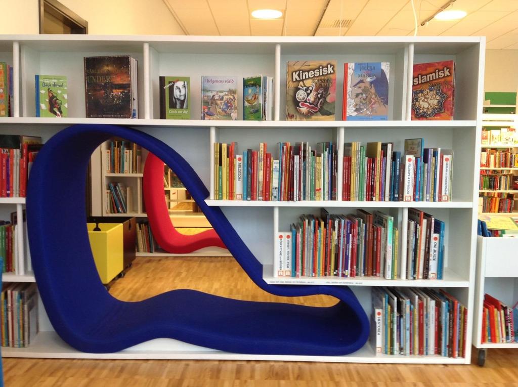Knivsta bibliotek. Foto: Elisabet Rundqvist. Bestånd De offentligt finansierade biblioteken har tillsammans tillgång till 90 miljoner fysiska medier.