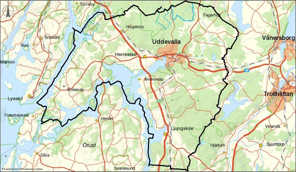 Uddevalla kommun, 55,000