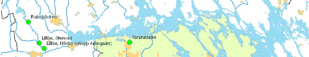 Tabell 3. Lokaler för kiselalgsprovtagning i Södermanlands län 2010.