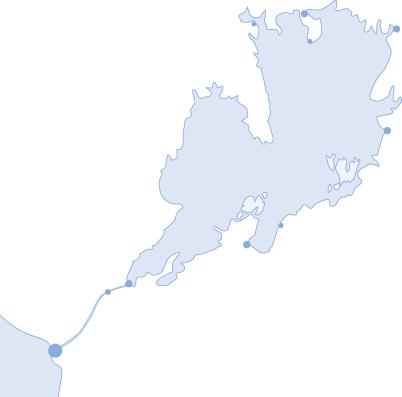 Hamnar och nuvarande destinationer Godsmängder sjöledes per hamn i Vänern samt Göta