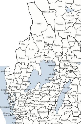 Avgränsningar studerat geografiskt område Vänersborg Mellerud Åmål Säffle Grums Kil Karlstad Hammarö Storfors Kristinehamn Karlskoga Degerfors Laxå Gullspång