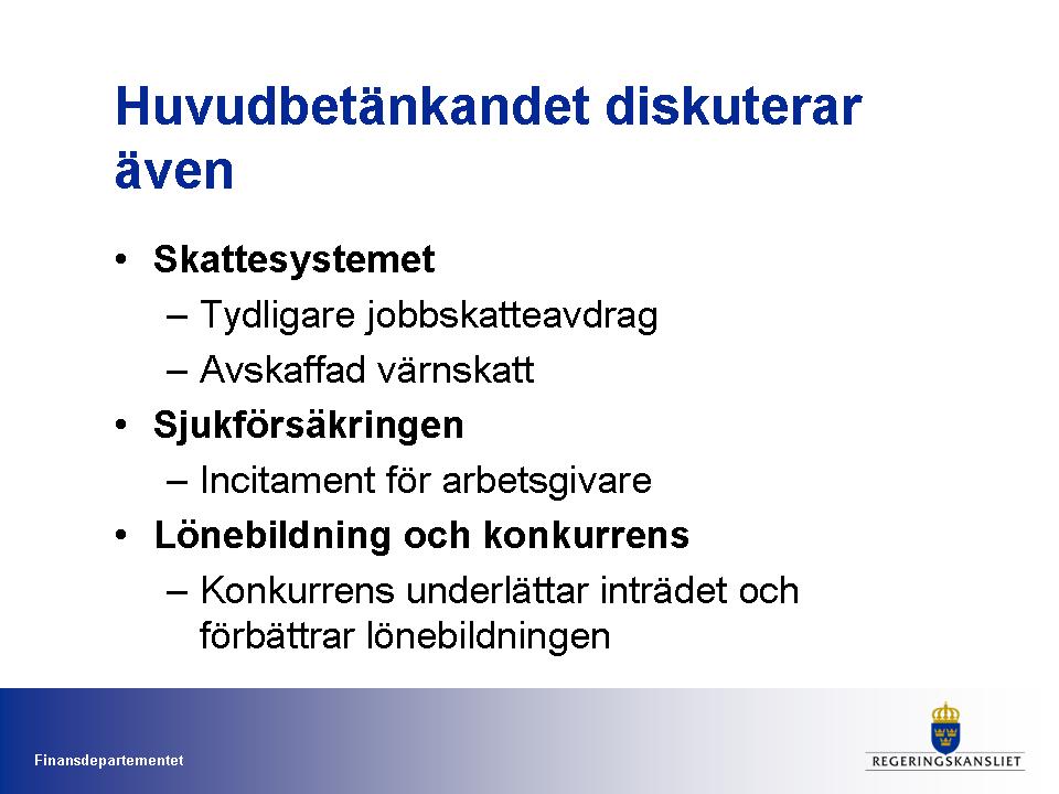 LÅNGTIDSUTREDNINGEN 2011: