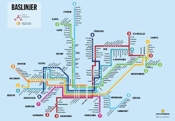 AVSTÅND TILL KOLLEKTIVTRAFIK I Karlstad är det enkelt att leva utan bil! Det är Karlstadsbuss vision.