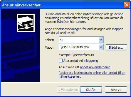 När resultat skall inhämtas så markerar man grenrubriken eller någon av rutorna för placering/tid i