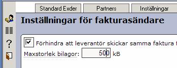 Fakturamottagaren väljer om bilagor får bifogas fakturan. Se exempel i vår testkund Mönsterby i Fakturaportalen.