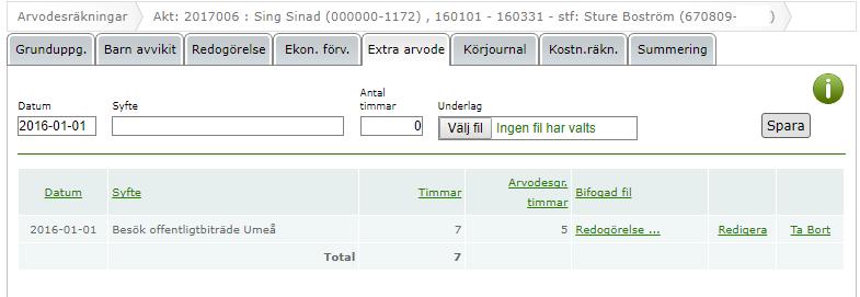 8.5 Ekonomisk förvaltning Beroende på om barnet är asylsökande eller har fått PUT får man fylla i olika uppgifter när det gäller den ekonomiska förvaltningen. Tryck sedan på Spara.