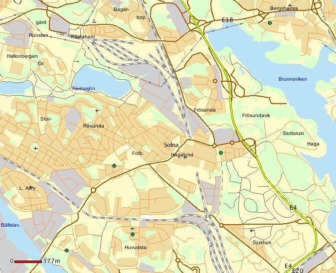 Solna stad - bostadsrelaterade brott, fullbordade/försök under mars 2018 Försök till bostadsinbrott: Slottsvägen.