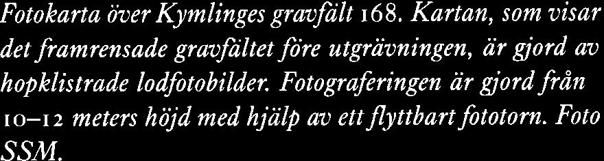 utgrävningen, är gjord av hopklistrade lodfotobilder.