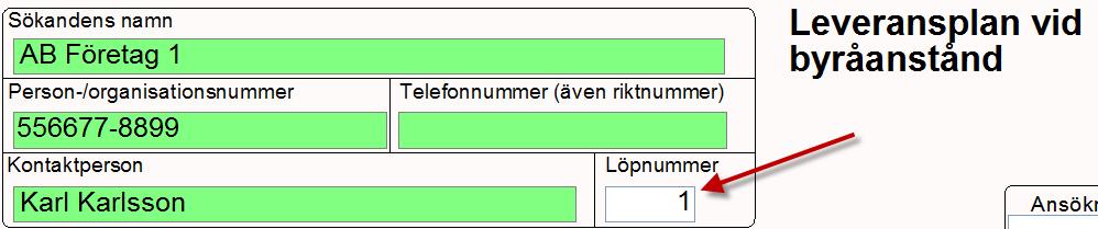 Första gången du skapar ett byråanstånd kan du behöva fylla i uppgifterna om vem som lämnar in anståndet i rutan Information om uppgiftslämnaren. Obligatoriska uppgifter är markerade med stjärnor.