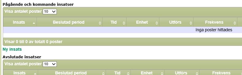 Börja med att klicka dig fram till den brukare/klient du ska lägga till genomförandeinsats på via Mina enheter.