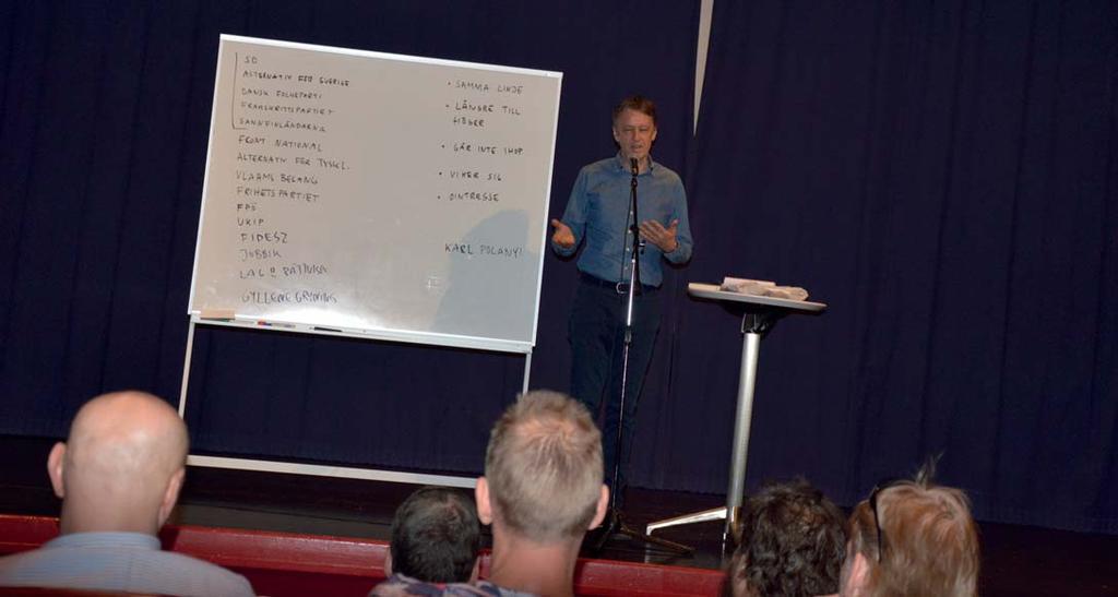 Med anledning av det stundande valet ville vi satsa lite extra på kunskapen runt hur man avslöjar en poli k som går emot arbetarnas intressen. Resultatet blev e seminarium på Folkets Hus den 14 maj.