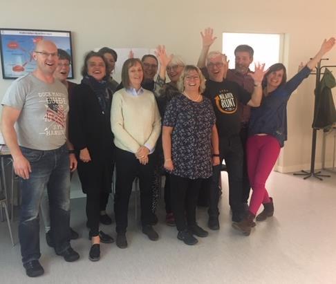 I torsdags var huvudnumret ett pass med improvisationsteater tillsammans med den fantastiska dramapedagog Elisabeth Malmberg.