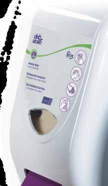 Deb Stoko System Dispensrar Ett unikt urval av 1 L, 2 L och 4 L slutna och låsta dispensrar som kan användas tillsammans med alla hudvårdsprodukter.