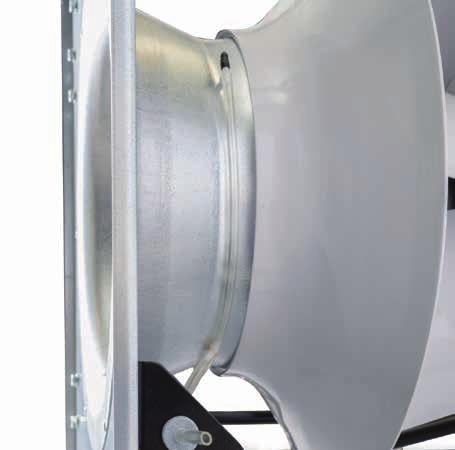 CentriFlow 3D GMEC - Teknisk katalog 5 KONSTRUKTIONSBESKRIVNING FLÄKTINLOPP Fläktens inlopp är utvecklat för ett optimalt flöde in till fläkthjulet.