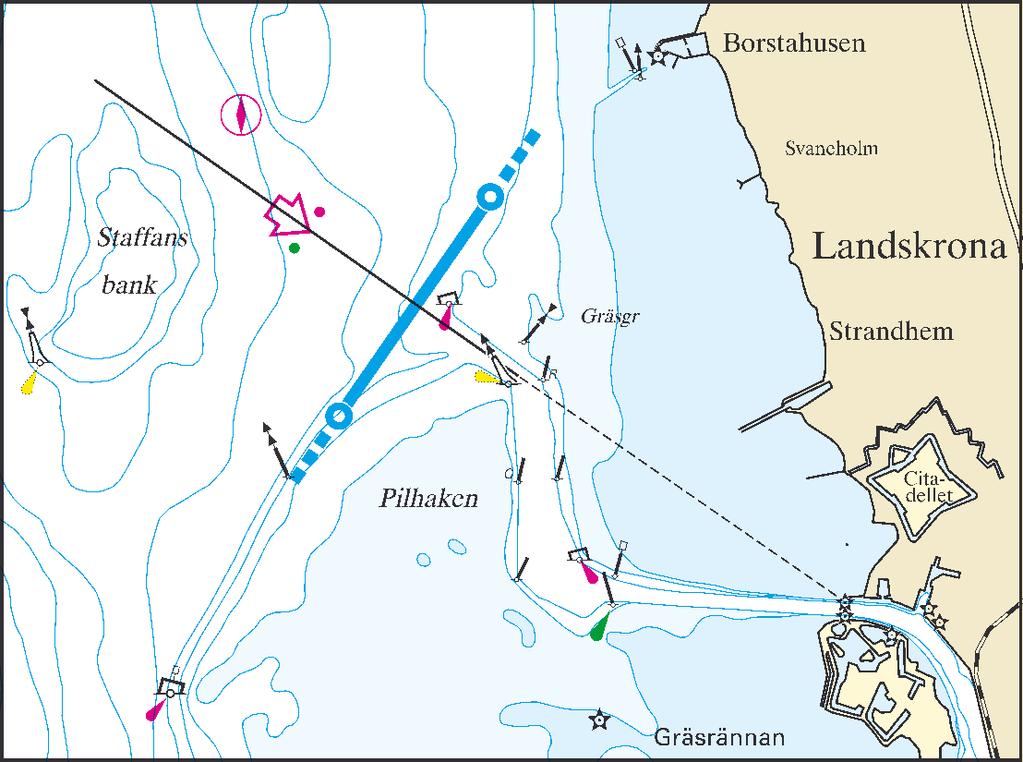 Lotsområde Malmö Ma5 - Landskrona 1 ) Landskrona 55 53,25 N 012 47,10 E 55 52,60