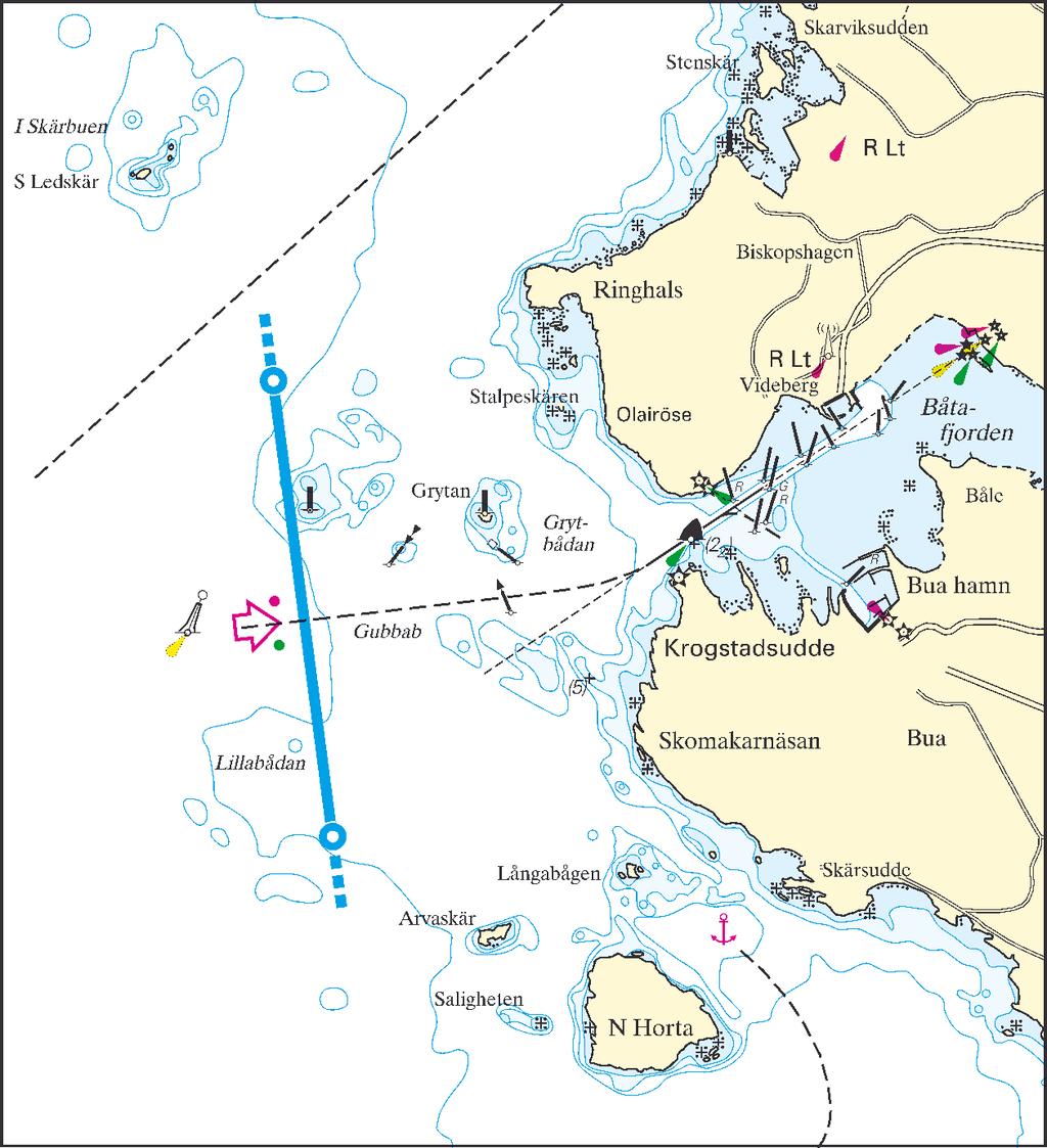 Lotsområde Malmö Ma11 - Ringhals 1 ) Ringhals 57 15,05 N 012 03,80 E 57 13,80 N 012