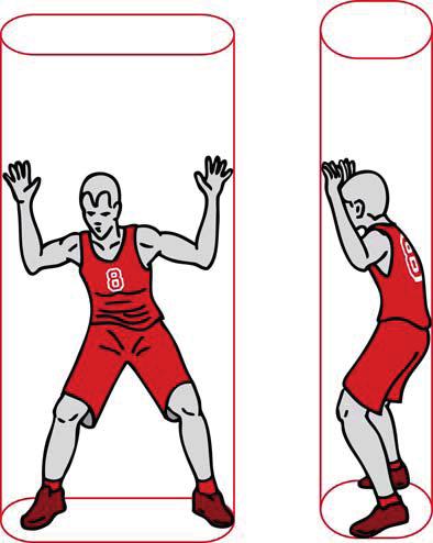 Spelregler för Basketboll Sidan 35 av 66 33 KONTAKT: HUVUDPRINCIPER 33.1 Cylinderprincipen Cylinderprincipen definieras som det område, i en tänkt cylinder, som en spelare upptar på golvet.