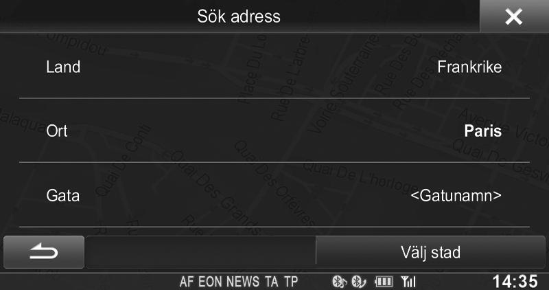 Gå till Destination Följande exempel