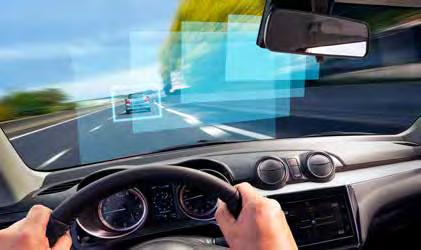 DUAL CAMERA BRAKE SUPPORT (DCBS) har två kameror som kan upptäcka framförvarande fordon eller fotgängare. 3.