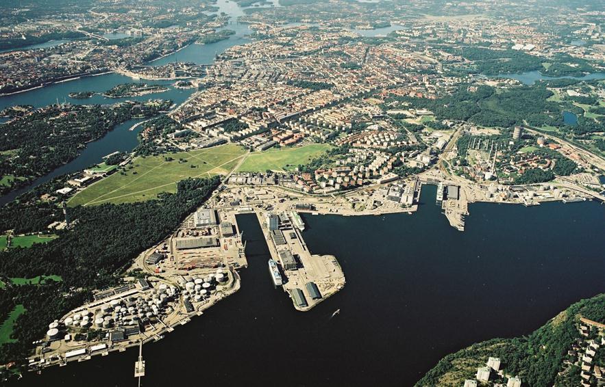 2010 Gasverksområde Värtaverket Färje- och kryssningshamn Containerhamn Oljedepå 2030