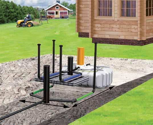 Det räcker gott och väl för ett stort hus. Hela systemet behöver bara en yta på 12 m x 4,2 m!