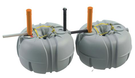 5,2 m 3 och 10,4 m 3 Tank Ø 200/560 mm med