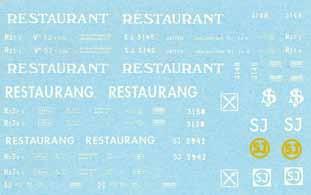 Restaurangvagnar Ro3-L, Ro3a-L, R5 Nr 3820 Pris 90 kr Sovvagnar Co14, Co14-LÅ, WLBo14, WL14, BC14, Nr 3819 Pris 90 kr Post - resgodsvagnar DFo32, DFo30, DF30 Nr 3815 Pris 90 kr Personvagnar Co9b,