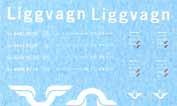 SOVVAGNAR - LIGGVAGNAR WL1 sovvagn - blå. Räcker till en vagn Nr 20114 WL1 sovvagn - brun. Räcker till en vagn. Två nummer medföljer.