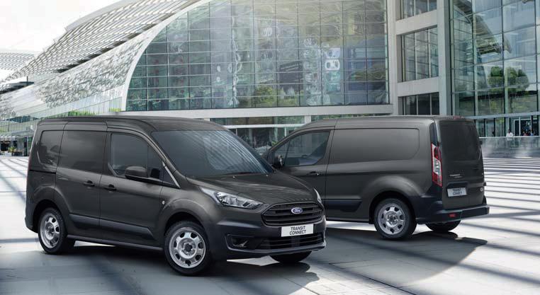 Ambiente Exteriör 16" stålfälgar i Shadow Silver Ytterbackspeglar med död vinkelövervakning Ford Easy Fuel - Bränslesystem utan tanklock, spärrmot påfyllnad av fel bränsle Centrallås med