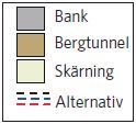 Röd streckad linje är det mellandjupa alternativet och svart streckad linje är det ytliga optimerade alternativet.