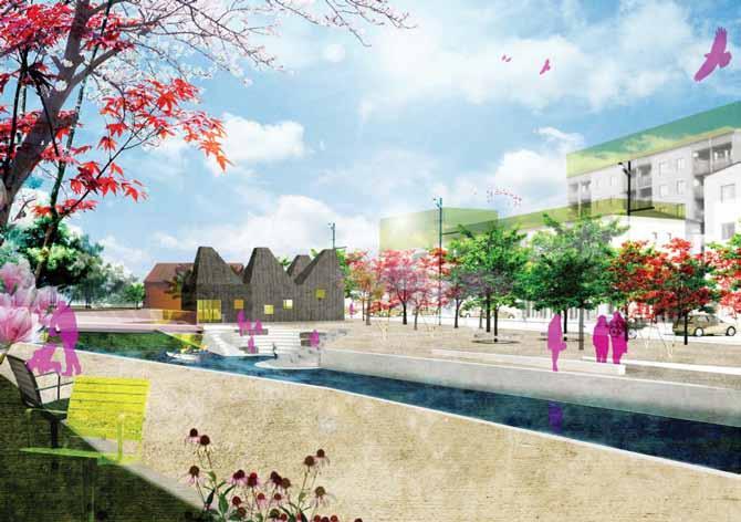 Vy från Ågatan ut över