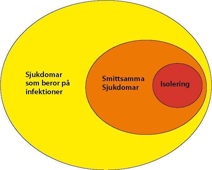 Fig 1. Antalet infektionssjukdomar är stort. Infektionsläkare behövs för att rätt kunna bedöma adekvata vårdinsatser och eventuell behov av isolering.