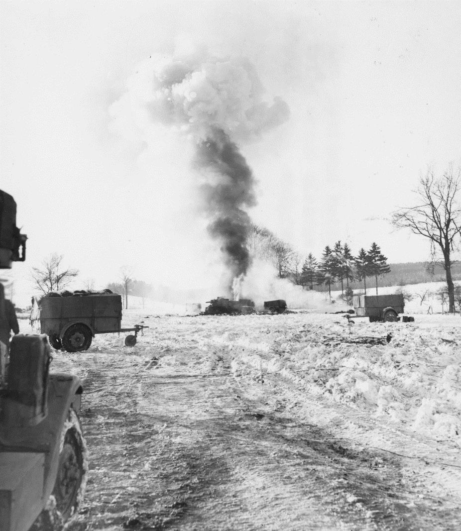 Därefter åker vi vidare till ett område som aldrig annars visas under dylika Ardennerresor området väster om floden Salm, där amerikanska 82nd Airborne Division slog sig blodigt i