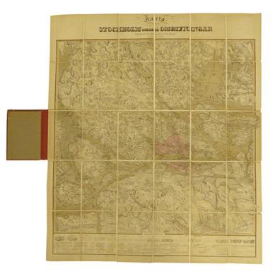 Häftad, med tryckt omslag. Namnteckning. 450:- Akrell 1255. Den första upplagan utkom 1866. Illustrationerna av kyrkan och sarkofagen finns på omslaget.