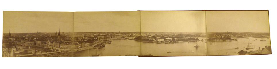 65 BRODIN, Rudolf & DAHLMAN, Carl Edvard. Karta öfver Stockholm af Rudolf Brodin och C. E. Dahlman, rättad och med nya stadsplanen kompletterad 1893.