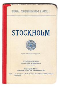 Stockholm, Wahlström & Widstrand, 1906. Utvikbar litogr. kolorerad karta (39x43 cm). Uppmonterad på väv.