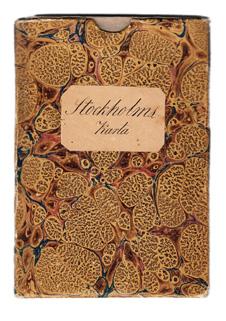 11 Vägvisare i Stockholm. Guide & manuel du voyageur à Stockholm. Femte uplagan. Stockholm, Carl Deleen, 1837. 8:o. 31,+ (1) s. Häftad, i samtida gråpappersomslag.