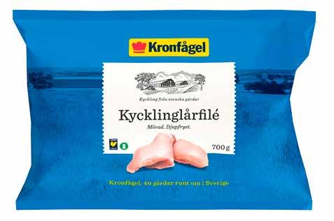 VECKA 27 Priserna gäller 2 juli 8 juli 2018. Kycklinglårfilé Kronfågel, 700 g, Fryst, Mörad, Sverige. Jmf: 55:71 Revbensspjäll Scan, ca. 1 kg, Sverige.