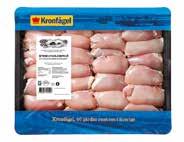 KYCKLINGSPETT Små, stekta, spett av innerfilé, 12 g/st, 2,5 kg/påse Thailand