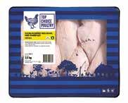 90 kr/kg KYCKLINGFILÉ MED SKINN Bröstfilé med innerfilé, 170-200 g, 2,5