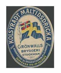 Grönwall själv är kvar ett år på sitt gamla bryggeri, men blir sedan disponent på konkurrenten Stora bryggeriet.