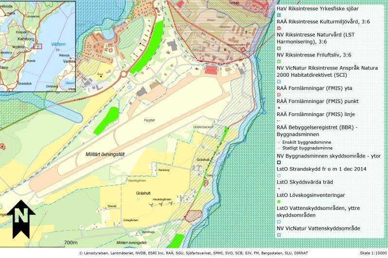 Fiskevårdsområde (Bottensjön). Dessutom finns det fredningsområde för lax, öring, gös samt särskilt värdefulla vatten för fiske och kulturmiljö i Vättern.