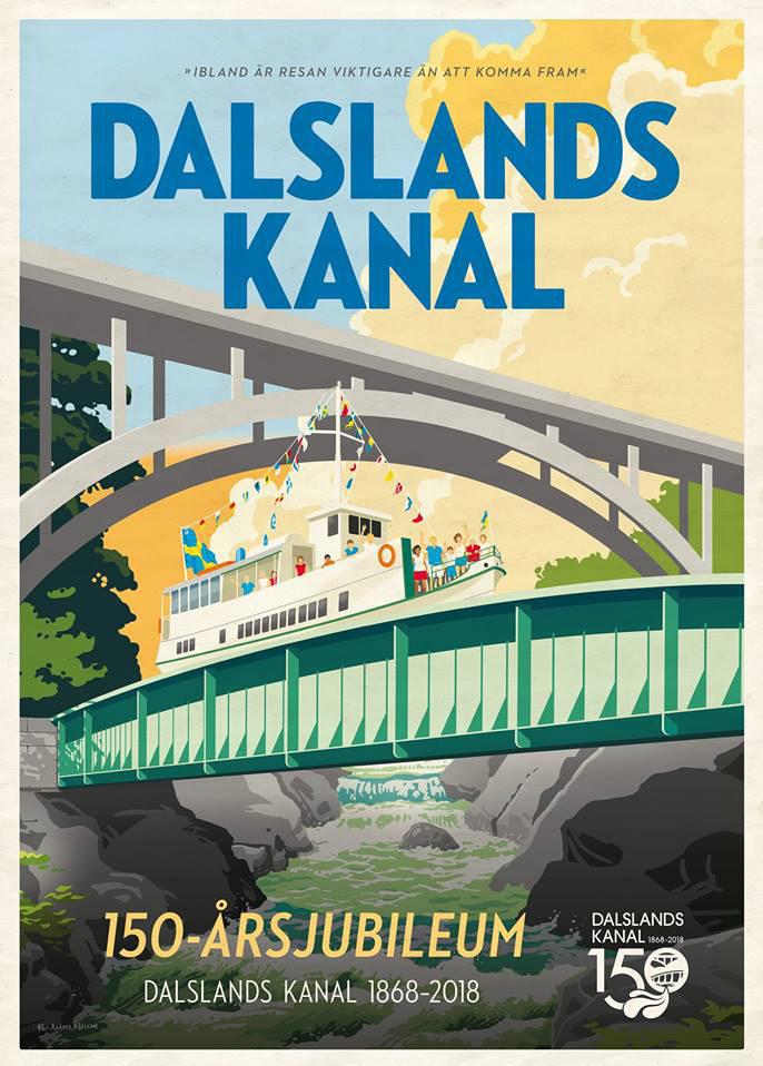 Dalsland kanal förbinder norra Dalslands och sydvästra Värmlands sjöar med Vänern. Den äldsta leden, mellan Vänern och Stora Lee, anlades 1864 68 under ledning av Nils Ericson.