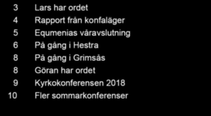 Våravslutning i Åparken 5 Plusgiro församlingen: 53 39 42-9 Swish: 123