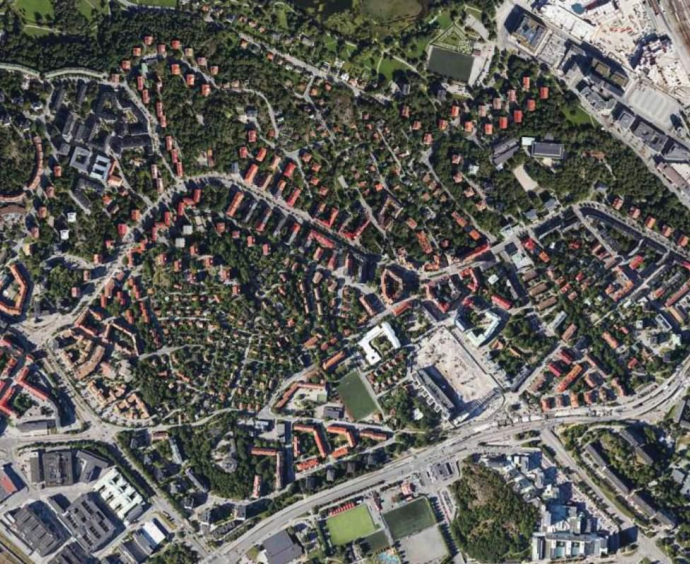 1 Platsen Planområdet ligger vid Gamla Råsunda i Solna stad nära Solna Centrum. Området har mycket goda kommunikationer nära tunnelbana, tvärbana och bussar.