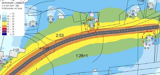 Riksintresse för kommunikationer: Utbyggnad av gång- och cykelvägnätet bedöms inte påverka transporter längs E14.