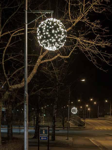 upphängning av 3D Boll eller annan 3D dekoration. Används i kombination med vårt upphäng för stolpe BRA.05.